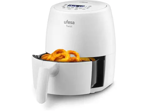 Freidora de Aire Ufesa Twist 2L 6 Prog. 1200W Temp. 80ºC - 200ºC Sin BPA.