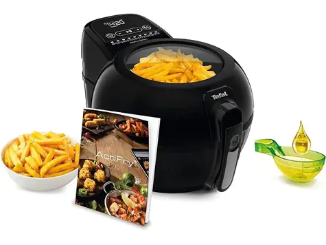 Tefal FZ7738 ActiFry Genius+ - Freidora de Aire Caliente, Negro.