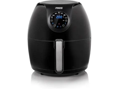 Freidora Princess 182050 5,2L, Panel Táctil, 8 Prog., Ahorro 62,2%, Sin BPA/PFOA, 30 Recetas, Negro