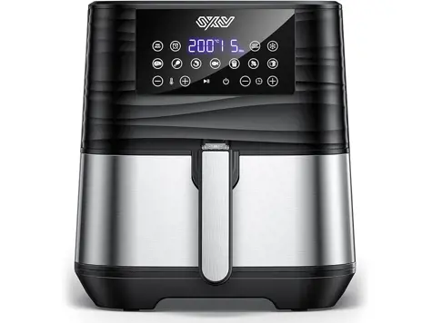 Freidora sin Aceite Innsky 5,5L 1700W 11 Programas, Actualizar Air Fryer con Recetas