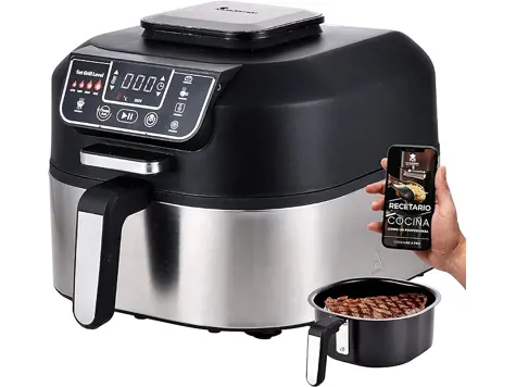 MasterPro Smokeless Grill 1760W | 5 en 1 | Freidora de Aire