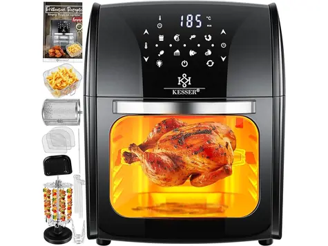 KESSER® XXL Airfryer - Freidora 9 en 1, 1800 W