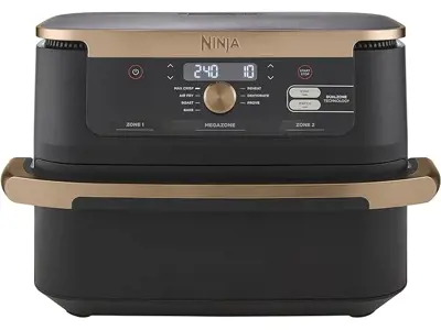 Ninja Foodi FlexDrawer 10.4L Dual Zone Air Fryer 7 en 1 - Negro/Cobre