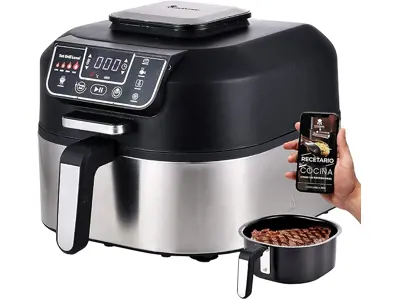 MasterPro Smokeless Grill 1760W | 5 en 1 | Freidora de Aire