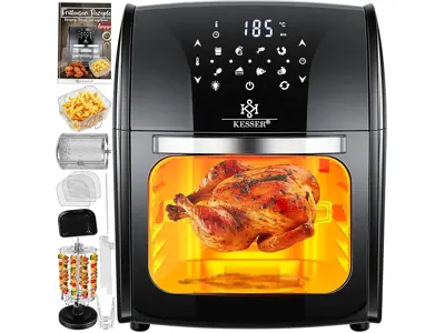 KESSER® XXL Airfryer - Freidora 9 en 1, 1800 W